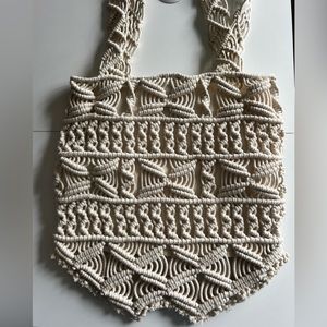 Brand New Mossimo Macrame Woven Bag
